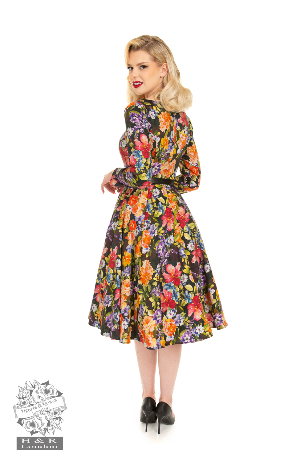 Sarah Floral Swing Dress